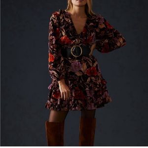 Pilcro corduroy tiered dress